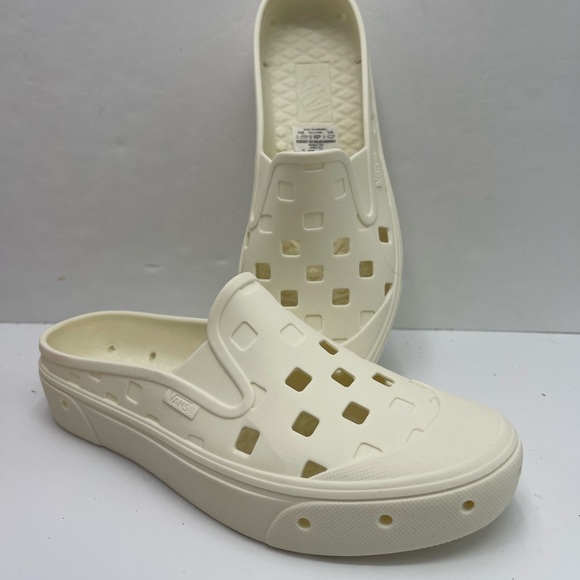 Vans Men’s White Mules Slip-On Mule TrkMarshmallowVN0005V8FS8 Sneakers Slide